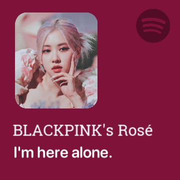 Pink Small Spotify Widget by Rose/ Widget rosa Spotify pequeno da Rose. 