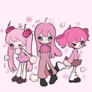 Pink girls