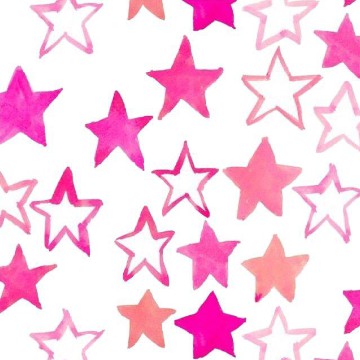 preppy pink star widget